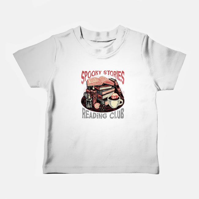 Spooky Stories Reading Club-Baby-Basic-Tee-glitchygorilla