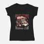 Spooky Stories Reading Club-Womens-V-Neck-Tee-glitchygorilla