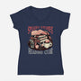 Spooky Stories Reading Club-Womens-V-Neck-Tee-glitchygorilla