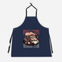 Spooky Stories Reading Club-Unisex-Kitchen-Apron-glitchygorilla
