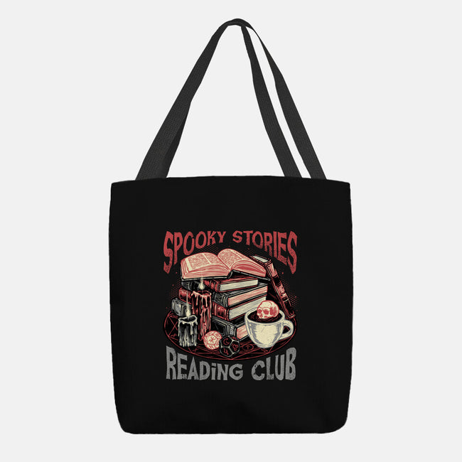 Spooky Stories Reading Club-None-Basic Tote-Bag-glitchygorilla