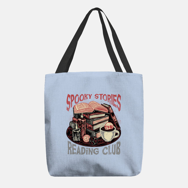 Spooky Stories Reading Club-None-Basic Tote-Bag-glitchygorilla