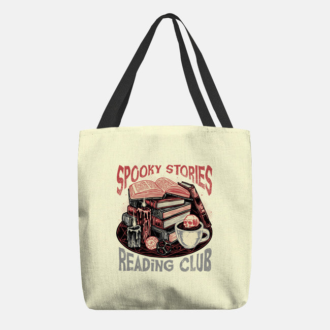 Spooky Stories Reading Club-None-Basic Tote-Bag-glitchygorilla
