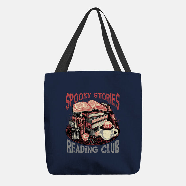 Spooky Stories Reading Club-None-Basic Tote-Bag-glitchygorilla
