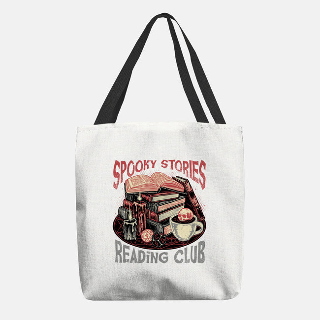 Spooky Stories Reading Club-None-Basic Tote-Bag-glitchygorilla