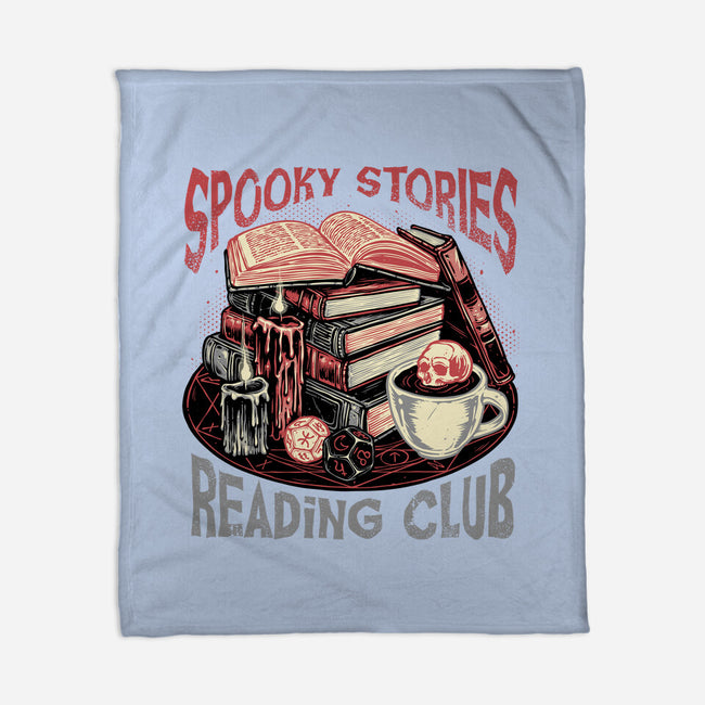 Spooky Stories Reading Club-None-Fleece-Blanket-glitchygorilla
