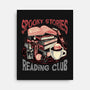 Spooky Stories Reading Club-None-Stretched-Canvas-glitchygorilla