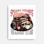 Spooky Stories Reading Club-None-Stretched-Canvas-glitchygorilla