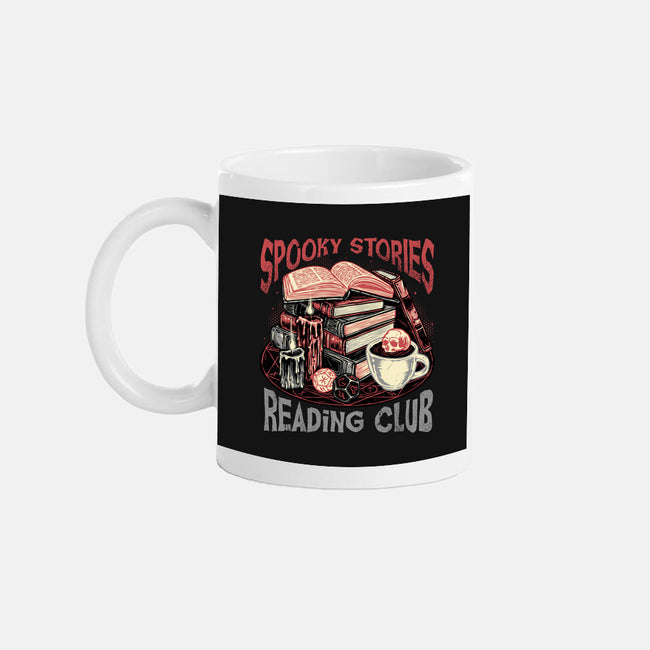 Spooky Stories Reading Club-None-Mug-Drinkware-glitchygorilla