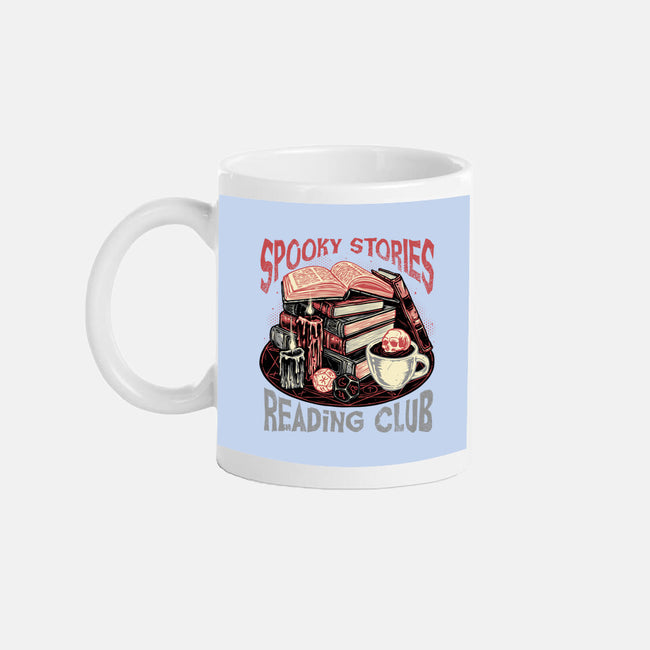 Spooky Stories Reading Club-None-Mug-Drinkware-glitchygorilla