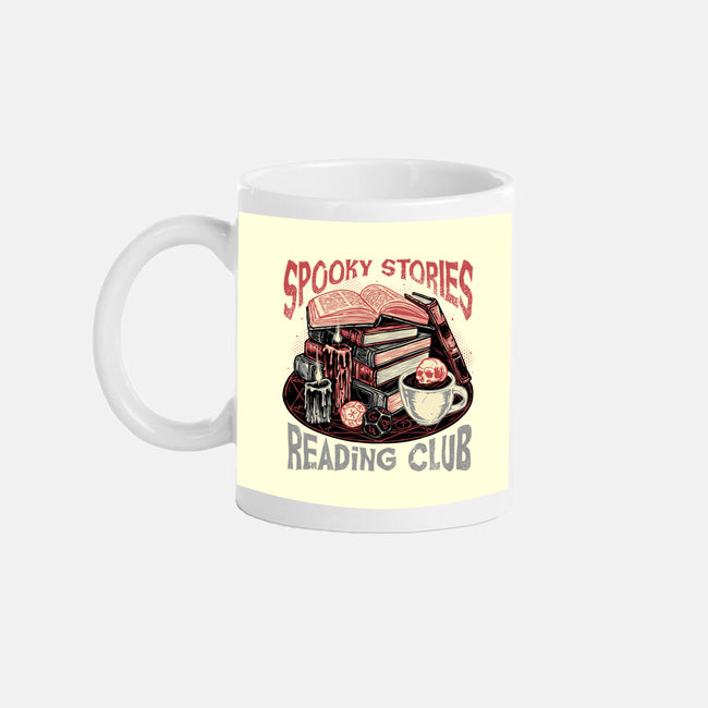 Spooky Stories Reading Club-None-Mug-Drinkware-glitchygorilla