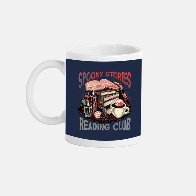 Spooky Stories Reading Club-None-Mug-Drinkware-glitchygorilla