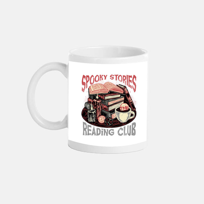 Spooky Stories Reading Club-None-Mug-Drinkware-glitchygorilla