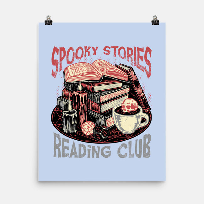 Spooky Stories Reading Club-None-Matte-Poster-glitchygorilla