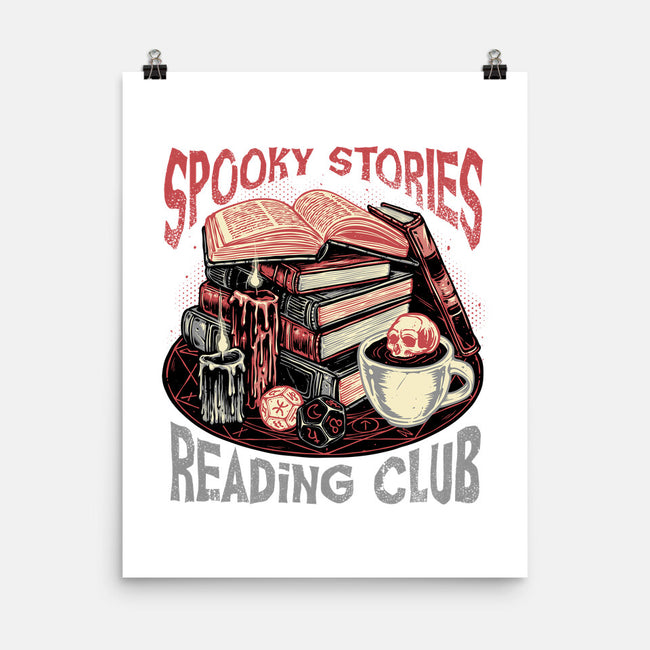 Spooky Stories Reading Club-None-Matte-Poster-glitchygorilla
