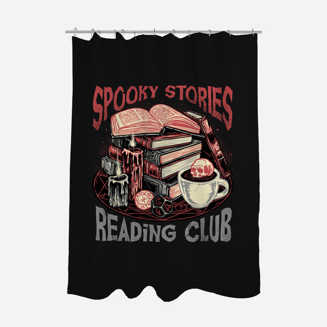 Spooky Stories Reading Club-None-Polyester-Shower Curtain-glitchygorilla