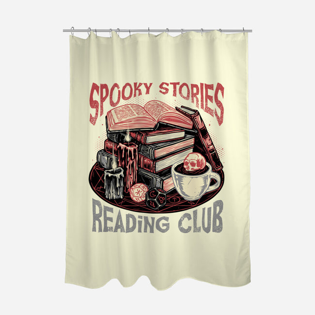 Spooky Stories Reading Club-None-Polyester-Shower Curtain-glitchygorilla