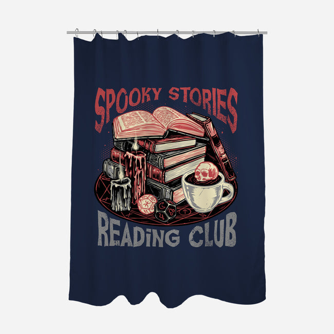 Spooky Stories Reading Club-None-Polyester-Shower Curtain-glitchygorilla