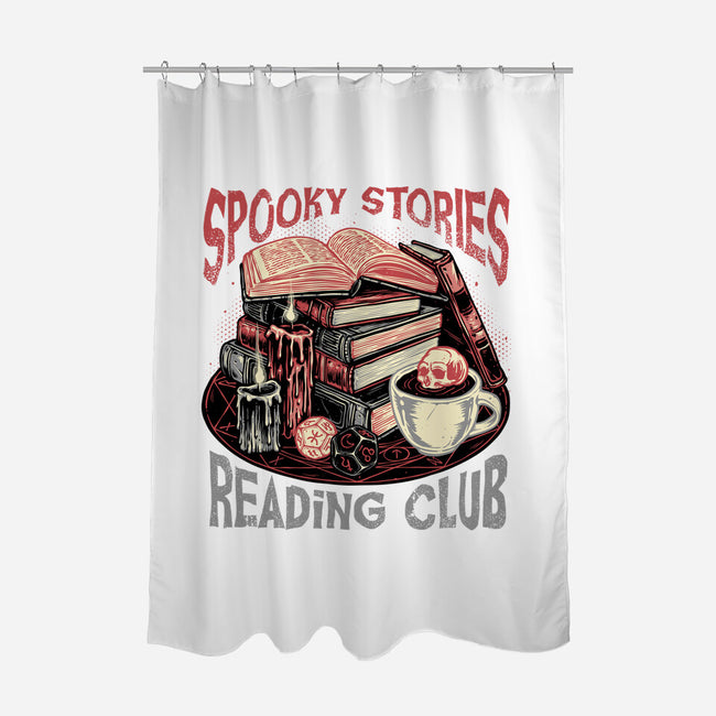 Spooky Stories Reading Club-None-Polyester-Shower Curtain-glitchygorilla