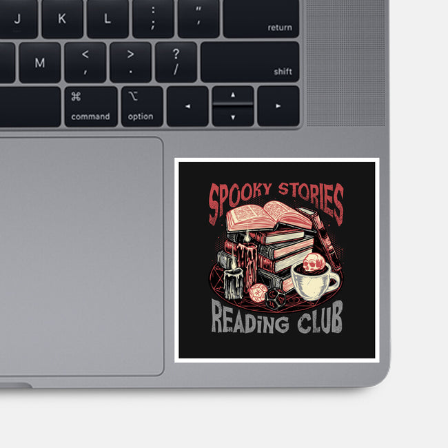 Spooky Stories Reading Club-None-Glossy-Sticker-glitchygorilla