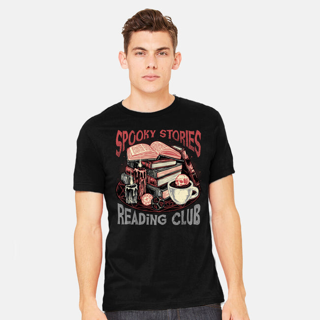 Spooky Stories Reading Club-Mens-Heavyweight-Tee-glitchygorilla