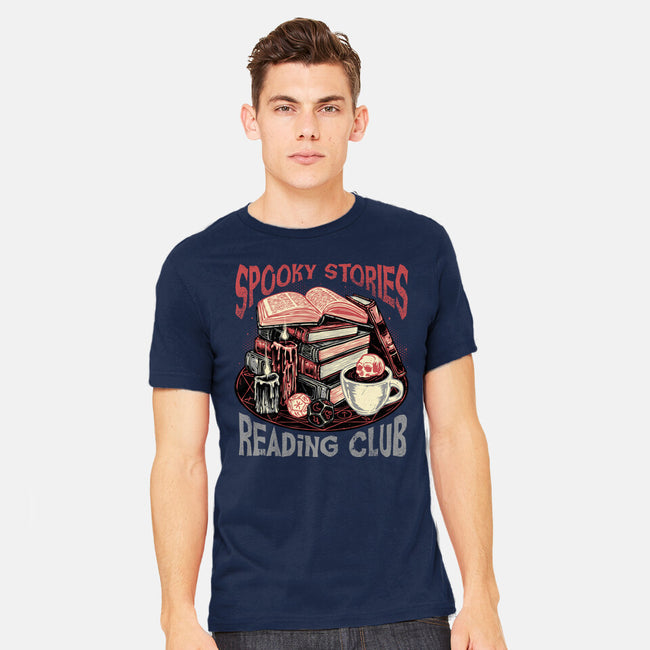Spooky Stories Reading Club-Mens-Heavyweight-Tee-glitchygorilla