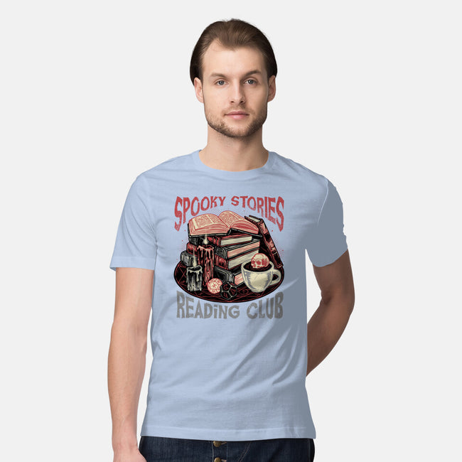 Spooky Stories Reading Club-Mens-Premium-Tee-glitchygorilla