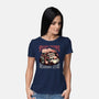 Spooky Stories Reading Club-Womens-Basic-Tee-glitchygorilla