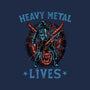 Heavy Metal Lives-Womens-Fitted-Tee-glitchygorilla