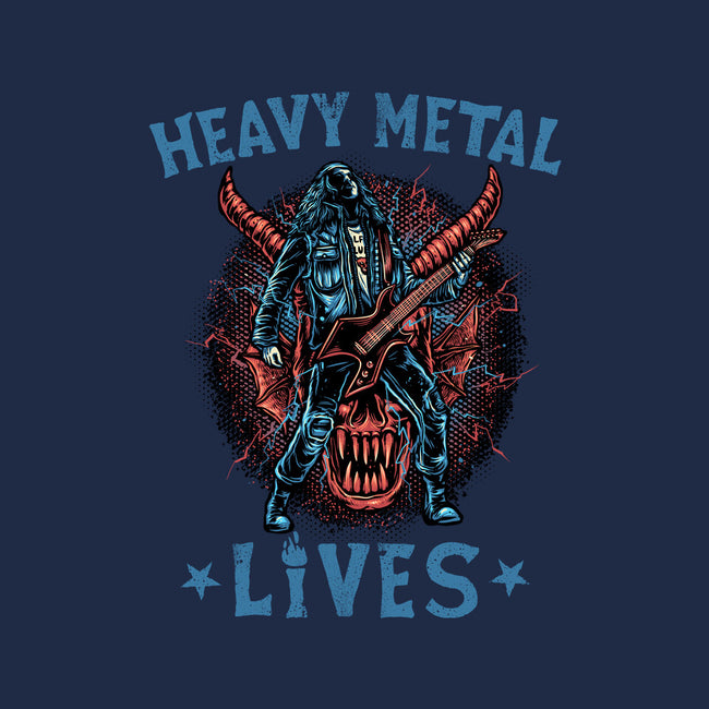 Heavy Metal Lives-Mens-Heavyweight-Tee-glitchygorilla