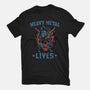 Heavy Metal Lives-Mens-Basic-Tee-glitchygorilla