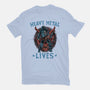 Heavy Metal Lives-Womens-Fitted-Tee-glitchygorilla