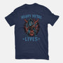 Heavy Metal Lives-Womens-Fitted-Tee-glitchygorilla