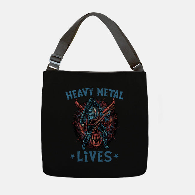 Heavy Metal Lives-None-Adjustable Tote-Bag-glitchygorilla