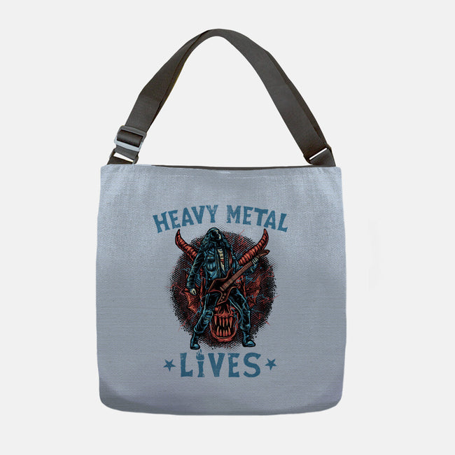Heavy Metal Lives-None-Adjustable Tote-Bag-glitchygorilla