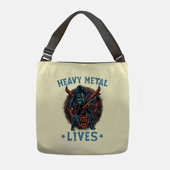 Heavy Metal Lives-None-Adjustable Tote-Bag-glitchygorilla