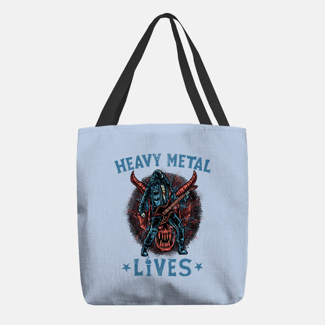 Heavy Metal Lives-None-Basic Tote-Bag-glitchygorilla