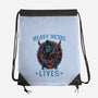 Heavy Metal Lives-None-Drawstring-Bag-glitchygorilla