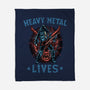 Heavy Metal Lives-None-Fleece-Blanket-glitchygorilla