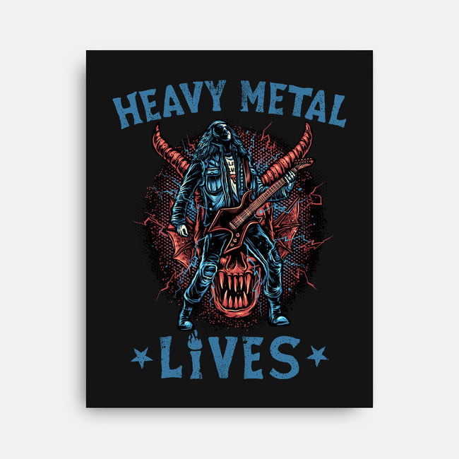 Heavy Metal Lives-None-Stretched-Canvas-glitchygorilla