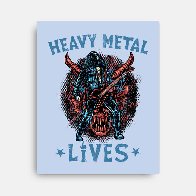 Heavy Metal Lives-None-Stretched-Canvas-glitchygorilla