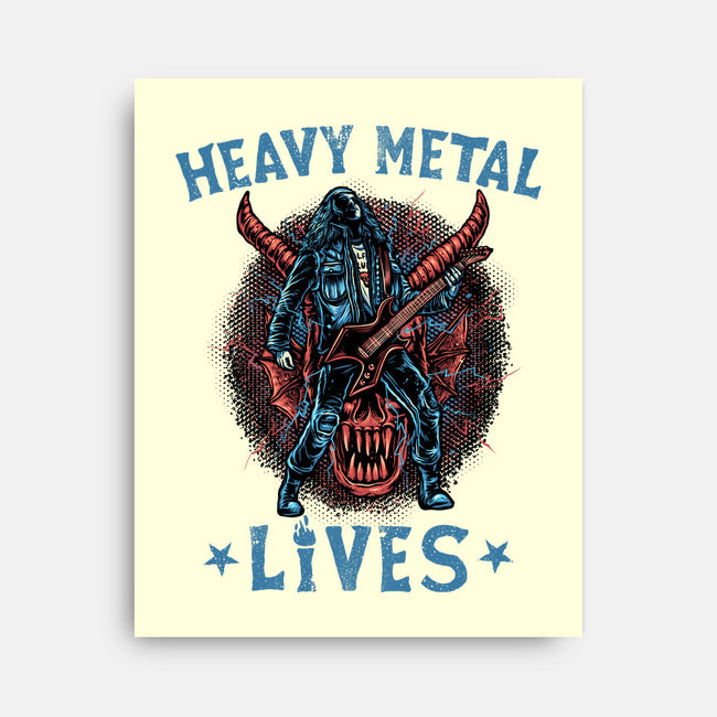 Heavy Metal Lives-None-Stretched-Canvas-glitchygorilla