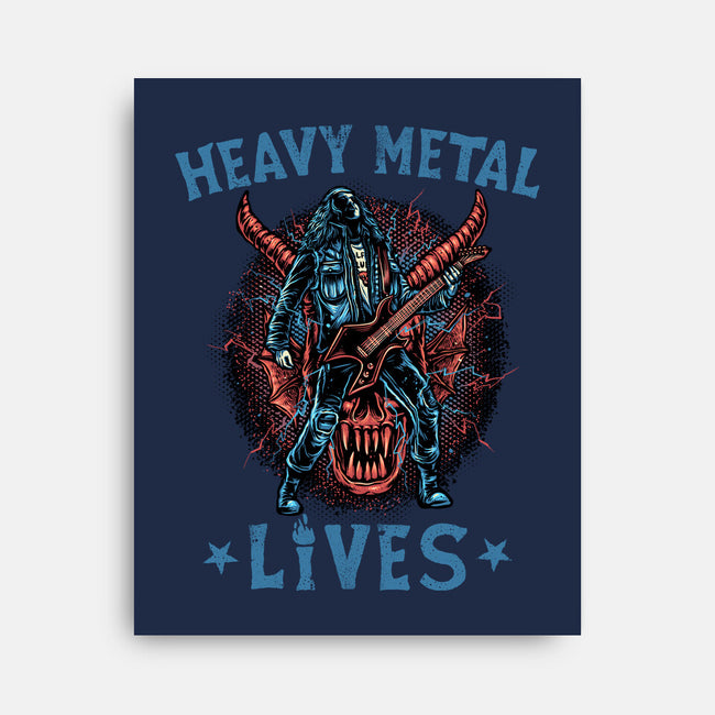 Heavy Metal Lives-None-Stretched-Canvas-glitchygorilla