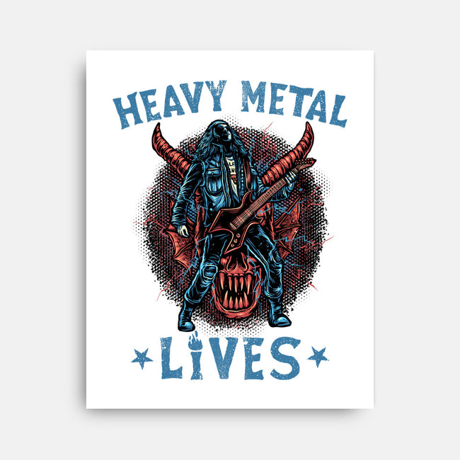 Heavy Metal Lives-None-Stretched-Canvas-glitchygorilla