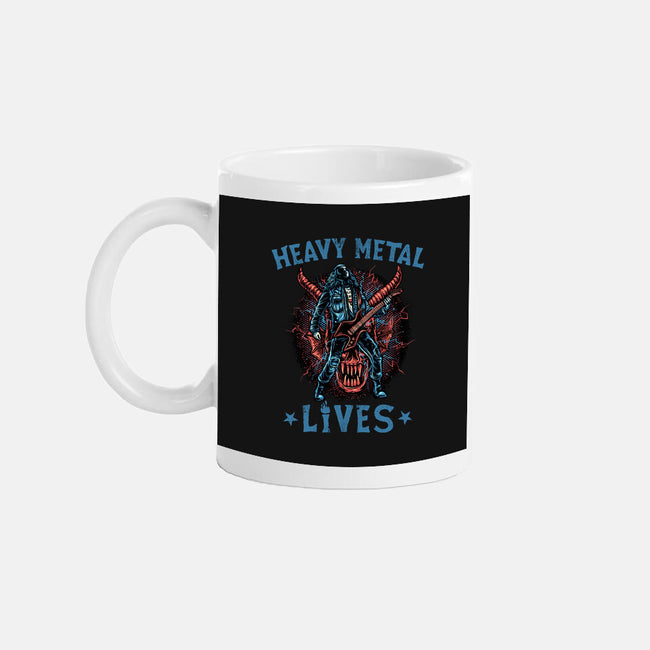 Heavy Metal Lives-None-Mug-Drinkware-glitchygorilla