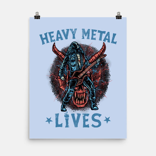 Heavy Metal Lives-None-Matte-Poster-glitchygorilla