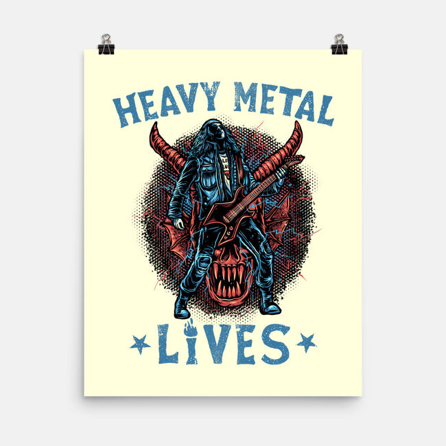 Heavy Metal Lives-None-Matte-Poster-glitchygorilla
