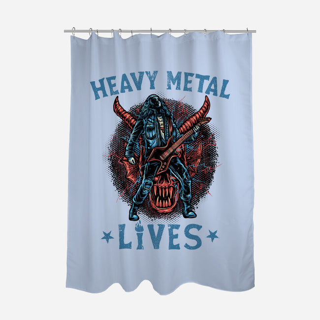 Heavy Metal Lives-None-Polyester-Shower Curtain-glitchygorilla