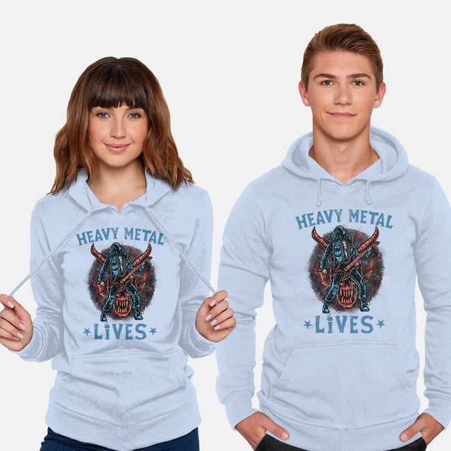 Heavy Metal Lives-Unisex-Pullover-Sweatshirt-glitchygorilla