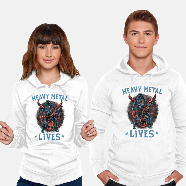 Heavy Metal Lives-Unisex-Pullover-Sweatshirt-glitchygorilla